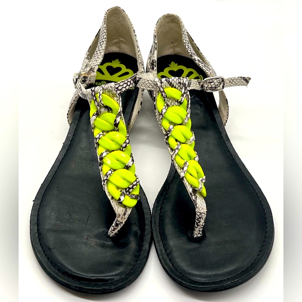Fergalicious Sandals with Neon Accents Y2K